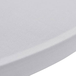 vidaXL Standing Table Cover Ø60 cm White Stretch 4 pcs