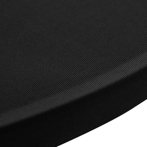 vidaXL Standing Table Cover Ø70 cm Black Stretch 4 pcs