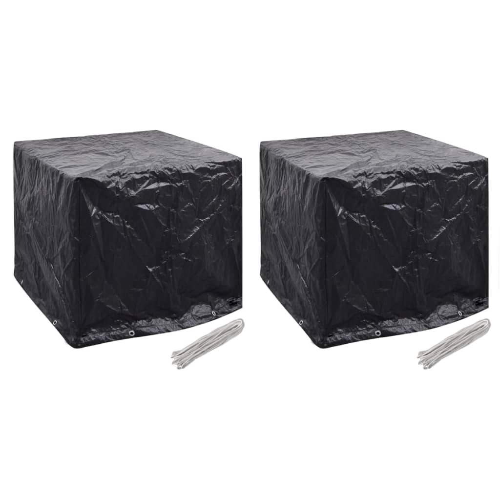 vidaXL Garden Water Tank Covers 2 pcs 8 Eyelets 116x100x120 cm