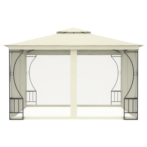 vidaXL Gazebo with Nets 300x300x265 cm Cream