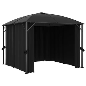 vidaXL Gazebo with Curtains 300x300x265 cm Anthracite