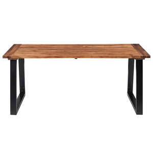 vidaXL Dining Table Solid Acacia Wood 180x90 cm