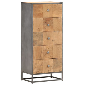 vidaXL Drawer Cabinet 45x30x100 cm Solid  Reclaimed Wood