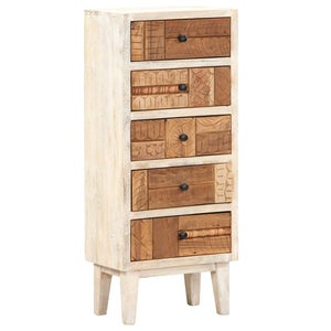 vidaXL Drawer Cabinet 45x30x105 cm Solid Reclaimed Wood