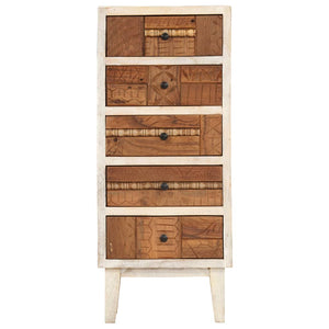 vidaXL Drawer Cabinet 45x30x105 cm Solid Reclaimed Wood