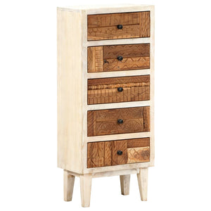 vidaXL Drawer Cabinet 45x30x105 cm Solid Reclaimed Wood