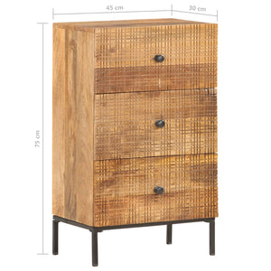 vidaXL Sideboard 45x30x75 cm Solid Mango Wood