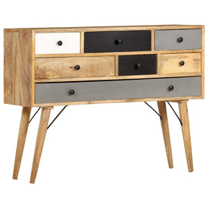 vidaXL Sideboard 110x30x82 cm Solid Mango Wood