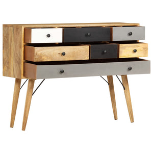 vidaXL Sideboard 110x30x82 cm Solid Mango Wood