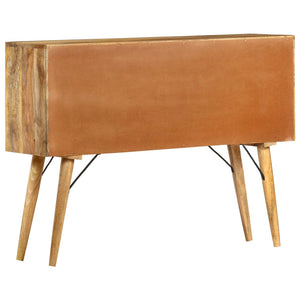 vidaXL Sideboard 110x30x82 cm Solid Mango Wood