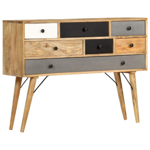 vidaXL Sideboard 110x30x82 cm Solid Mango Wood