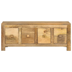 vidaXL Coffee Table with 4 Drawers 90x50x35 cm Solid Mango Wood