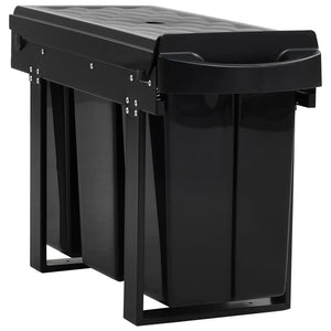 vidaXL Kitchen Cupboard Pull-out Dustbin Soft-Close 36 L