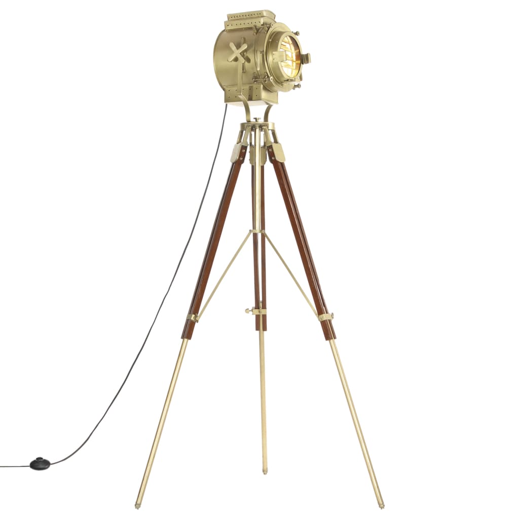 vidaXL Tripod Floor Lamp Solid Mango Wood 193 cm