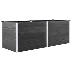 vidaXL Garden Raised Bed 250x50x91 cm WPC Grey