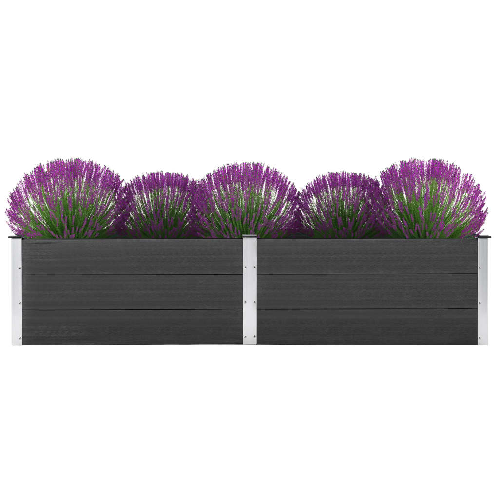 vidaXL Garden Raised Bed 250x100x54 cm WPC Grey