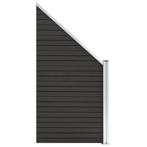 vidaXL Fence Panel WPC 95x(105-180) cm Grey