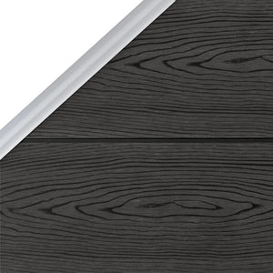 vidaXL Fence Panel WPC 95x(105-180) cm Grey