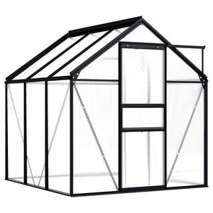 vidaXL Greenhouse Anthracite Aluminium 3.61 m²