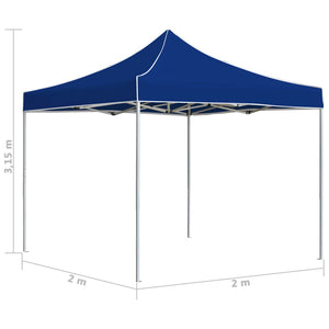 vidaXL Professional Folding Party Tent Aluminium 2x2 m Blue