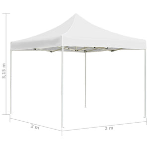 vidaXL Professional Folding Party Tent Aluminium 2x2 m White