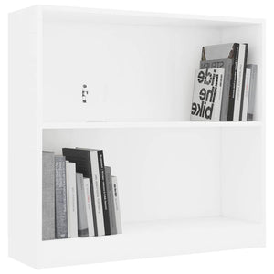vidaXL Bookshelf White 80x24x75 cm Engineered Wood