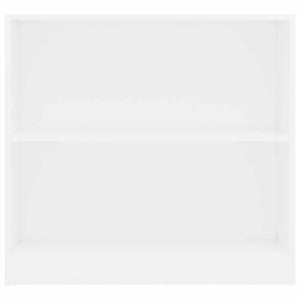 vidaXL Bookshelf White 80x24x75 cm Engineered Wood