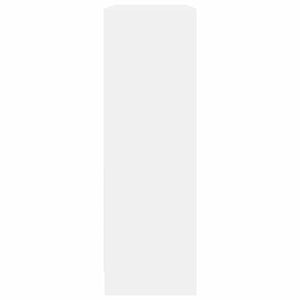 vidaXL Bookshelf White 80x24x75 cm Engineered Wood