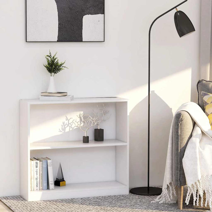 vidaXL Bookshelf White 80x24x75 cm Engineered Wood