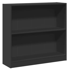 vidaXL Bookshelf Black 80x24x75 cm Engineered Wood