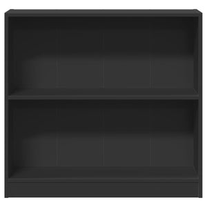 vidaXL Bookshelf Black 80x24x75 cm Engineered Wood