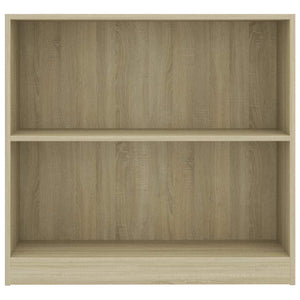 vidaXL Bookshelf Sonoma Oak 80x24x75 cm Engineered Wood