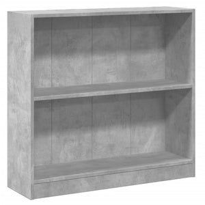 vidaXL Bookshelf Concrete Grey 80x24x75 cm Engineered Wood