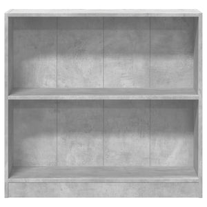 vidaXL Bookshelf Concrete Grey 80x24x75 cm Engineered Wood