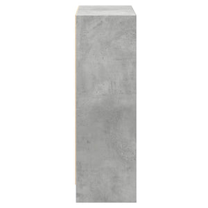 vidaXL Bookshelf Concrete Grey 80x24x75 cm Engineered Wood