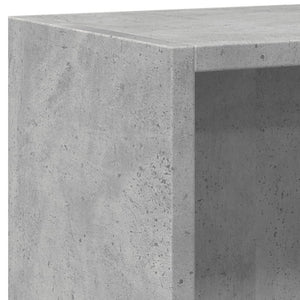 vidaXL Bookshelf Concrete Grey 80x24x75 cm Engineered Wood