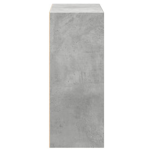 vidaXL 2-Tier Book Cabinet Concrete Grey 40x30x76.5 cm Engineered Wood