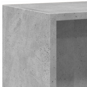 vidaXL 2-Tier Book Cabinet Concrete Grey 40x30x76.5 cm Engineered Wood