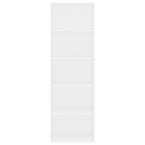 vidaXL 5-Tier Book Cabinet White 60x30x189 cm Engineered Wood