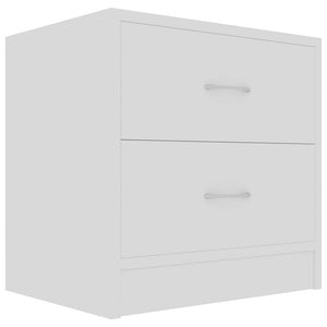 vidaXL Bedside Cabinets 2 pcs White 40x30x40 cm Engineered Wood