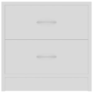 vidaXL Bedside Cabinets 2 pcs White 40x30x40 cm Engineered Wood