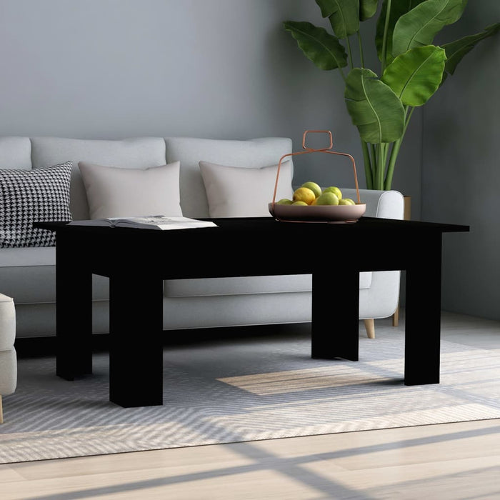 vidaXL Coffee Table Black 100x60x42 cm Engineered Wood