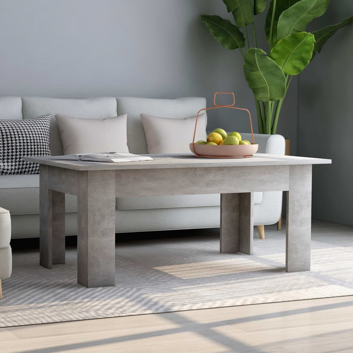 vidaXL Coffee Table Concrete Grey 100x60x42 cm Engineered Wood