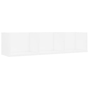 vidaXL CD Wall Shelf White 75x18x18 cm Engineered Wood