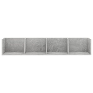 vidaXL CD Wall Shelf Concrete Grey 100x18x18 cm Engineered Wood