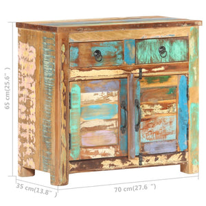 vidaXL Sideboard 70x35x65 cm Solid Reclaimed Wood