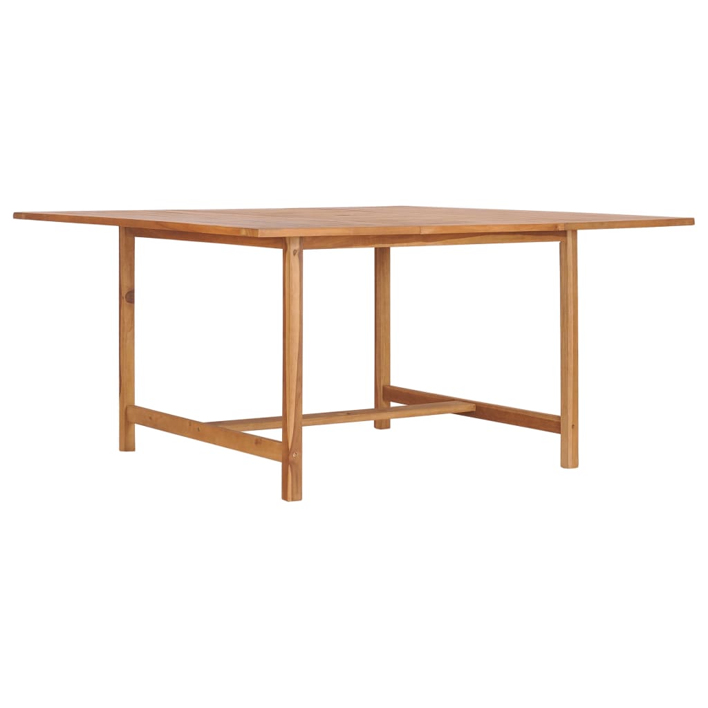 vidaXL Garden Table 150x150x76 cm Solid Teak Wood