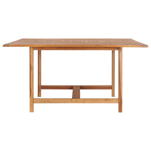 vidaXL Garden Table 150x150x76 cm Solid Teak Wood