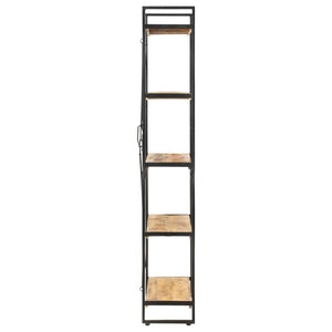 vidaXL 5-Tier Bookcase 90x30x180 cm Solid Mango Wood