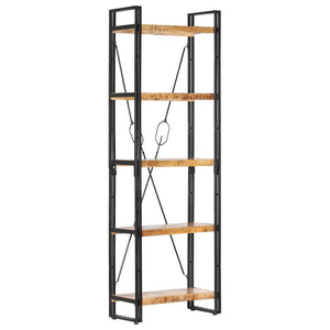 vidaXL 5-Tier Bookcase 60x30x180 cm Solid Mango Wood